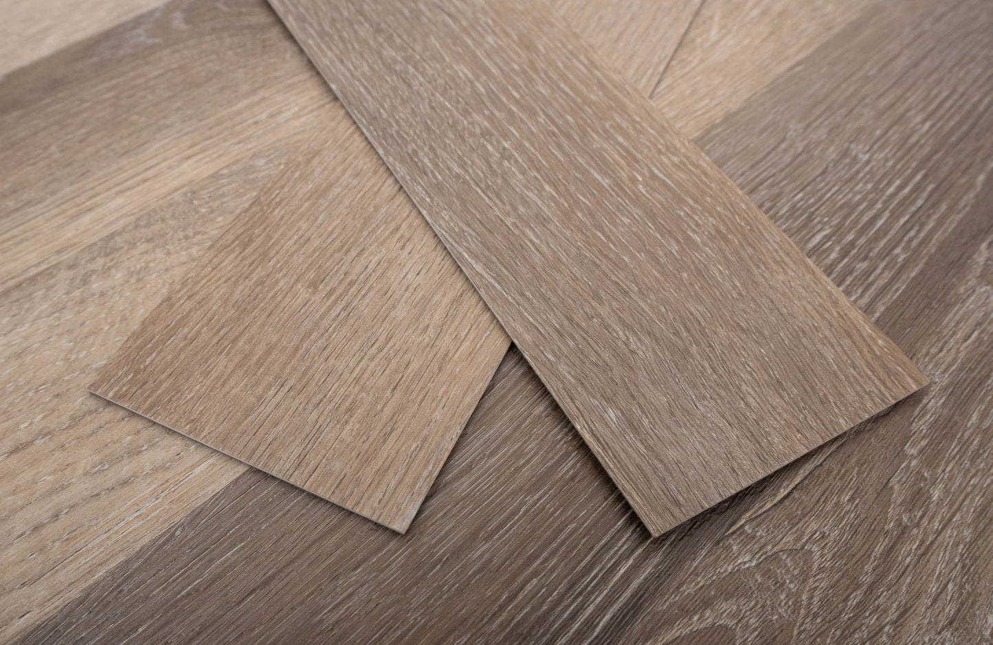 Alba Midnight Oak Herringbone 2mm Waterproof Glue Down LVT