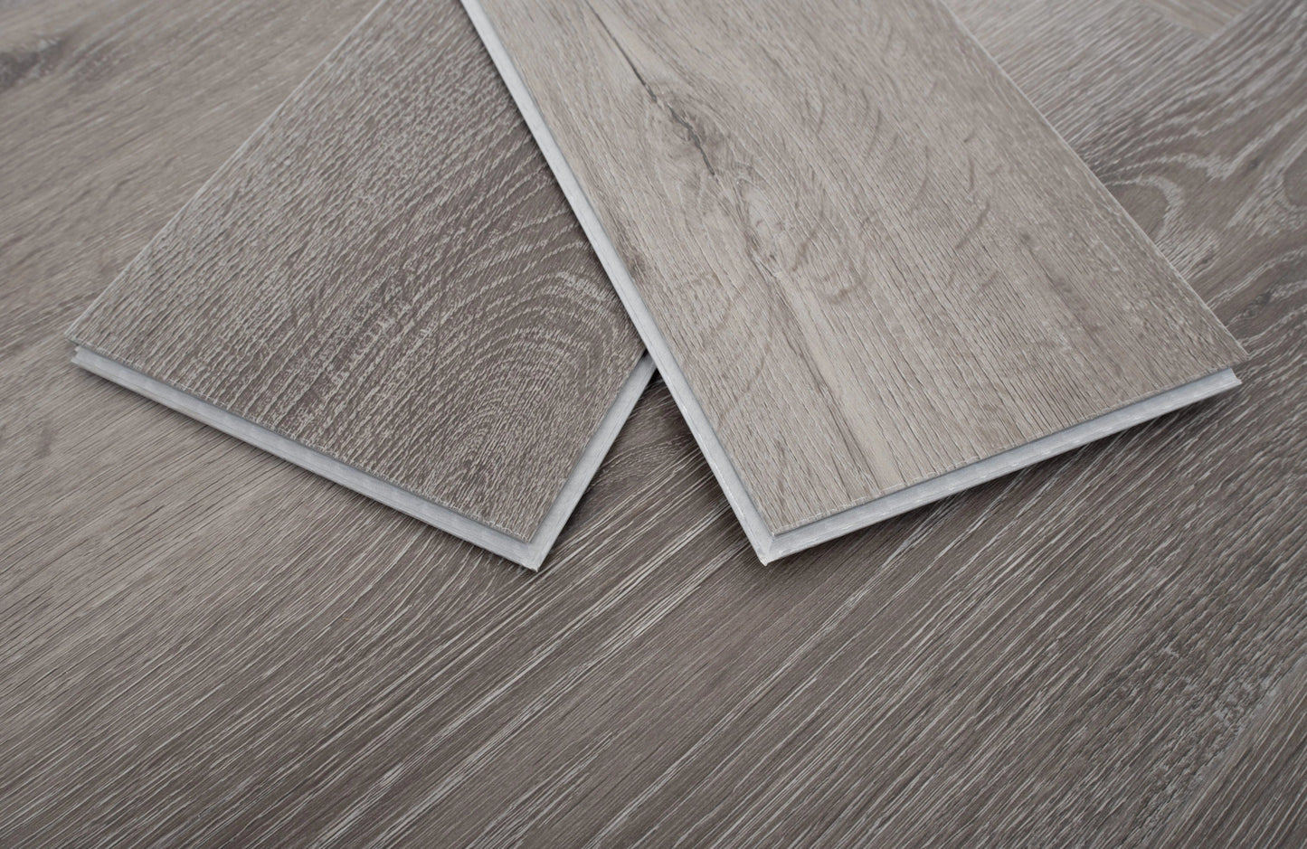 Waterproof Titan Grey Oak Herringbone LVT Rigid Core SPC Click Luxury Vinyl Tile Flooring