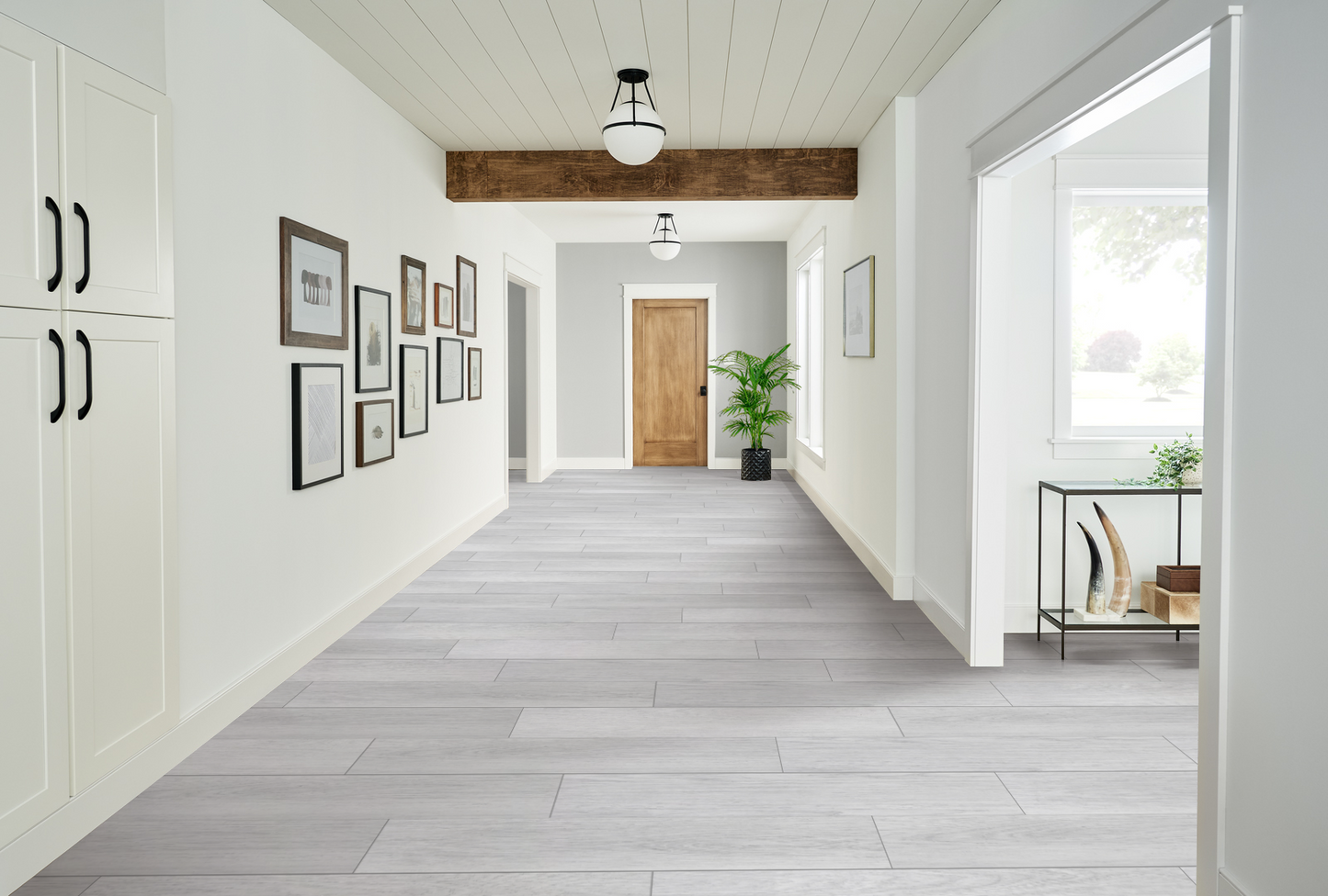Modern Light Grey Oak 8mm Laminate Flooring