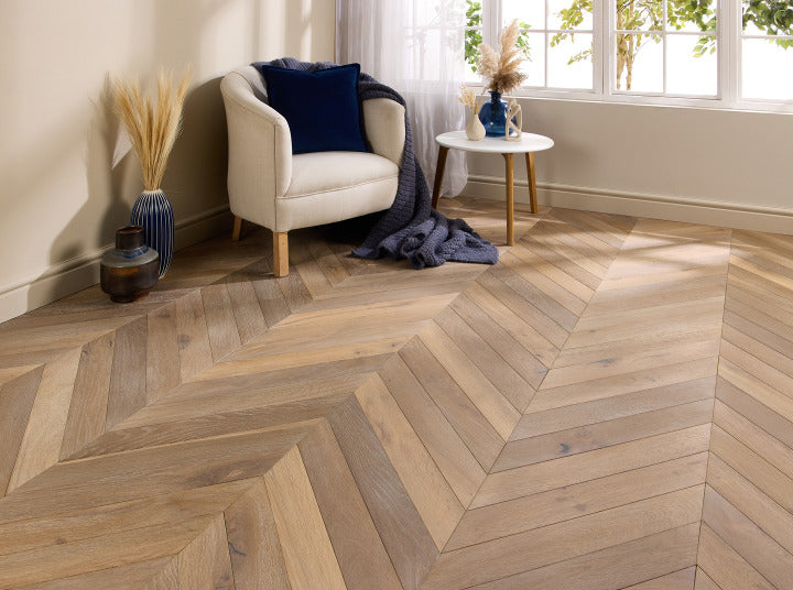 Lumen Hearthwood Chevron 15mm Engineered Wood Flooring