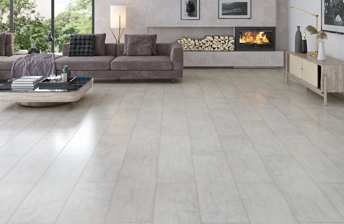 Charcoal Silk Marble Oak AGT Mood 10mm Laminate Flooring