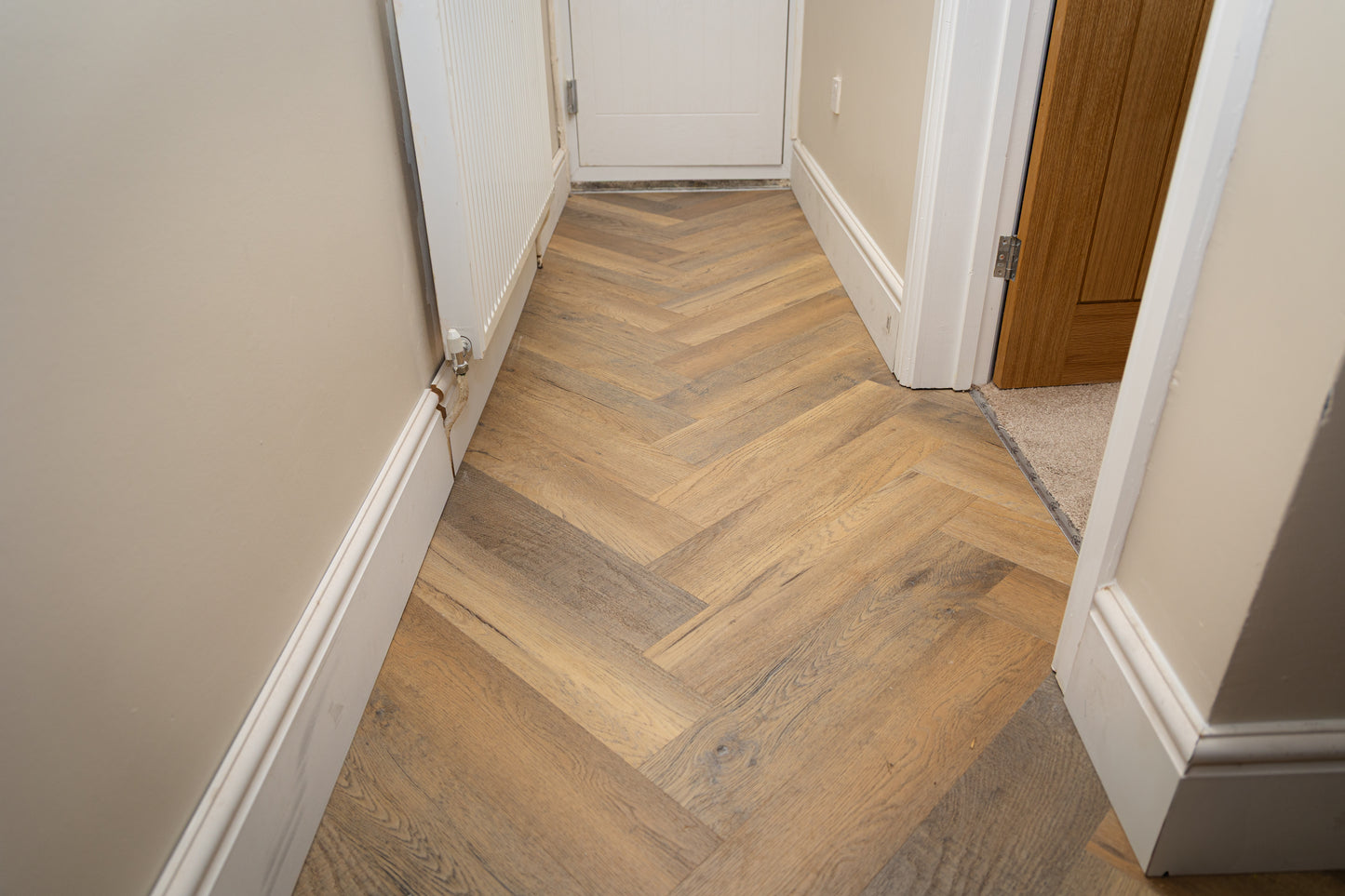 Heritage Milford Oak 6.5mm Click Herringbone LVT SPC Waterproof Flooring