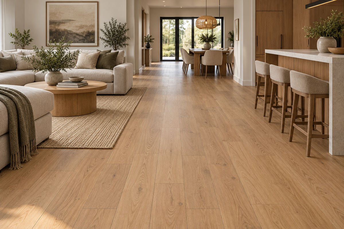Deep Oak STEP Click XL 12mm AC5 Waterproof Laminate Flooring