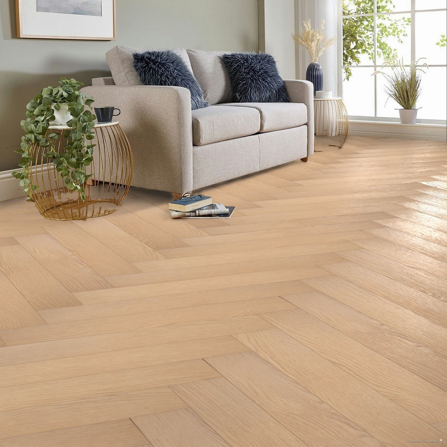 12mm Hartington Oak Herringbone Laminate Flooring