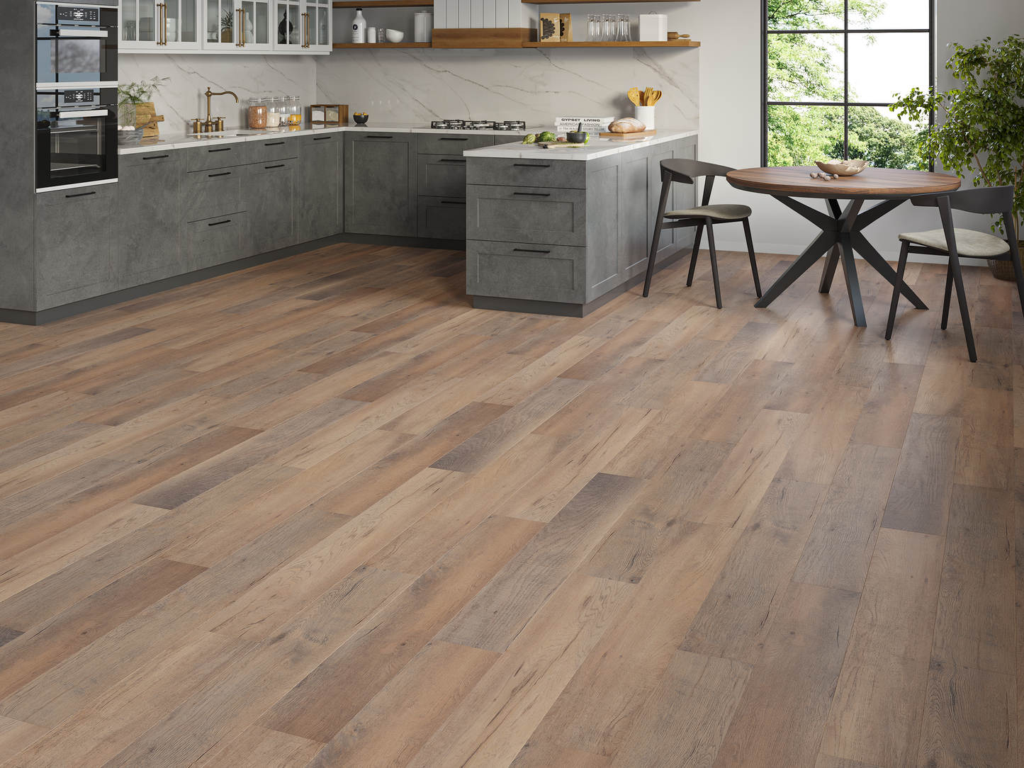 Regency Stafford Oak 6.5mm Straight Plank LVT Flooring SPC Rigid Core