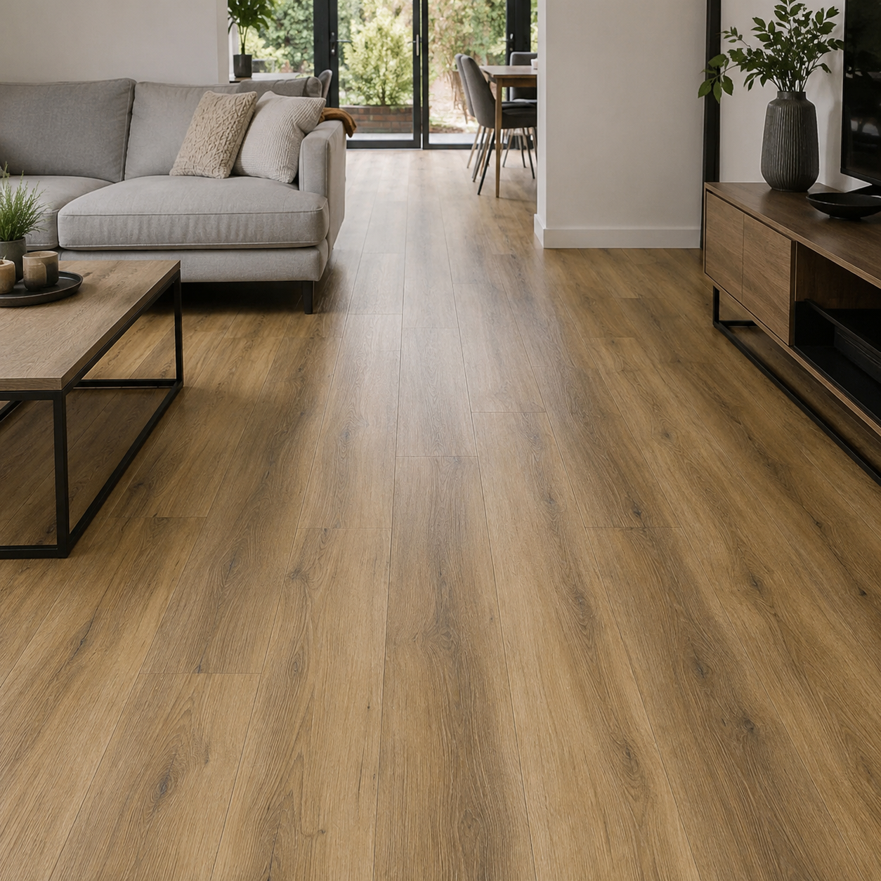 Waterproof Prime Warm Oak SPC LVT Click Luxury Vinyl Tile Flooring