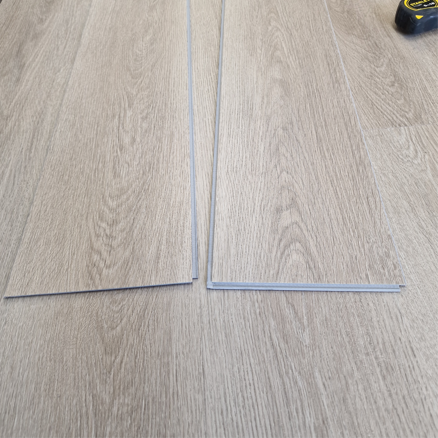 Waterproof Grey Ashen Oak Plank LVT Rigid Core SPC Click Luxury Vinyl Tile Flooring