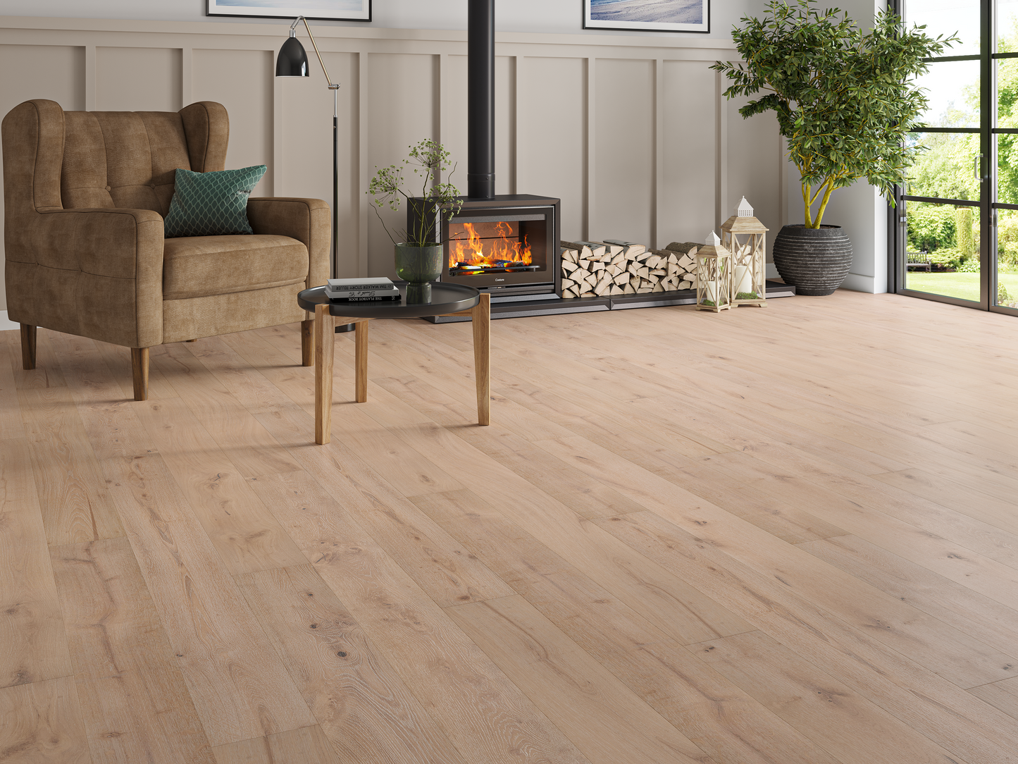 Woodland Ashcroft Oak Long Board Engineered Wood Flooring