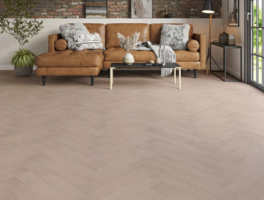 Kingsley 8mm Whitford Oak Herringbone Laminate Flooring