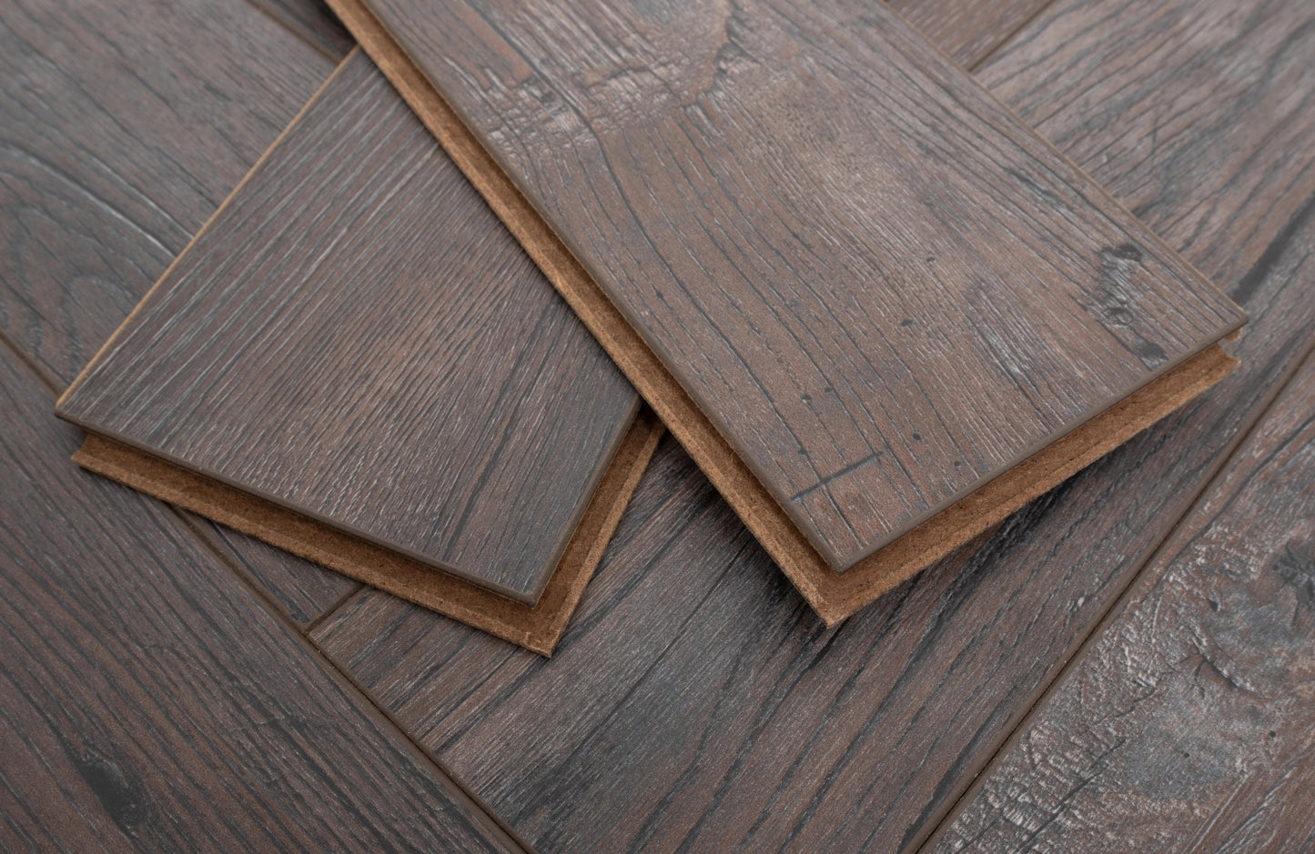 Kingsley 8mm Rustic Grey Oak Herringbone Laminate Flooring