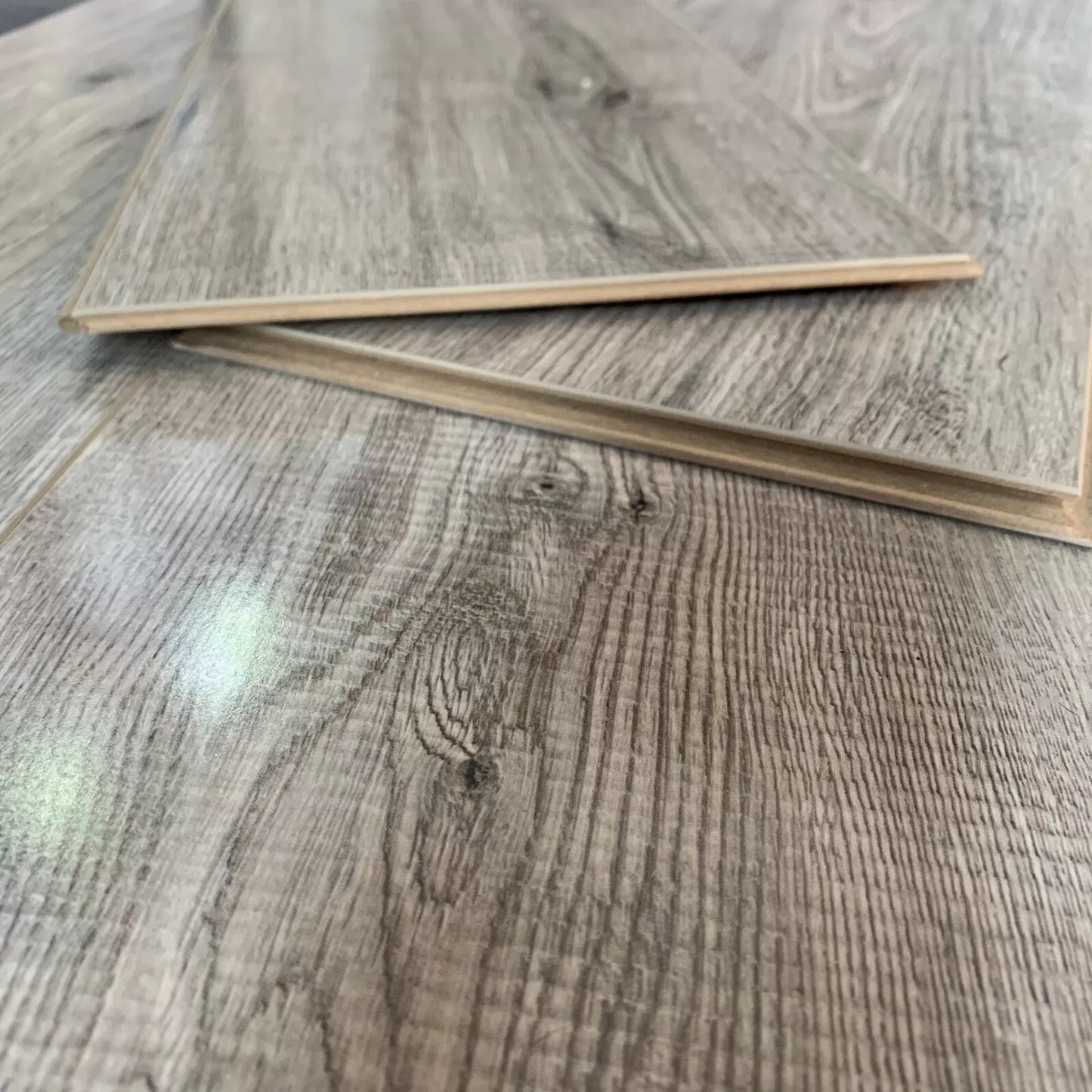 High Gloss Venetian Grey 8mm Laminate Flooring