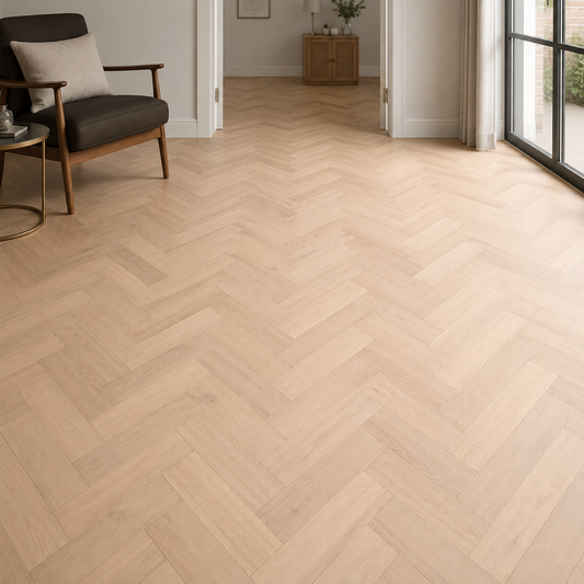 Holloway Alnwick Oak 15mm Herringbone Smooth & Invisible Oiled Engineered Wood Flooring