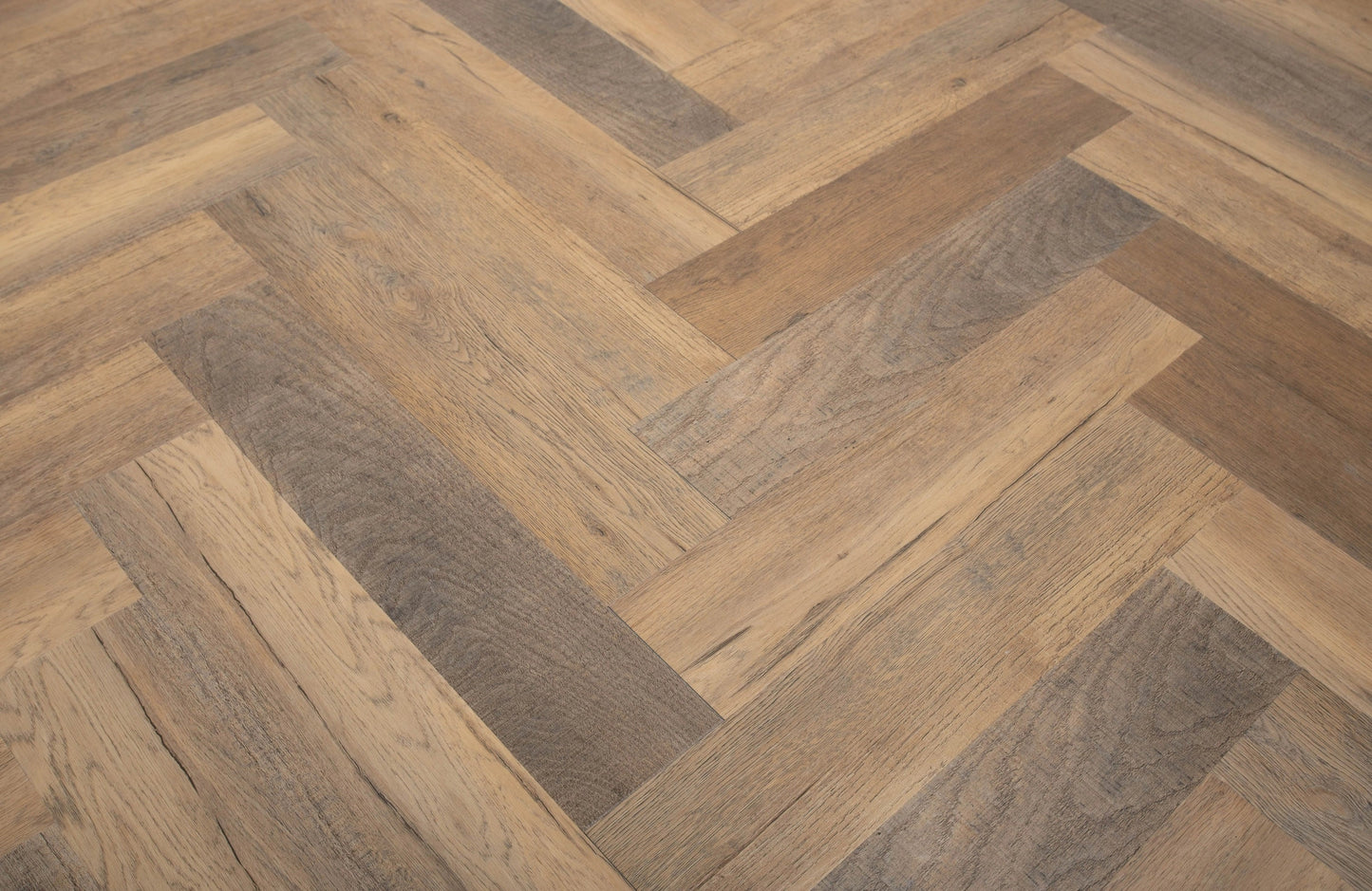 Heritage Milford Oak 6.5mm Click Herringbone LVT SPC Waterproof Flooring