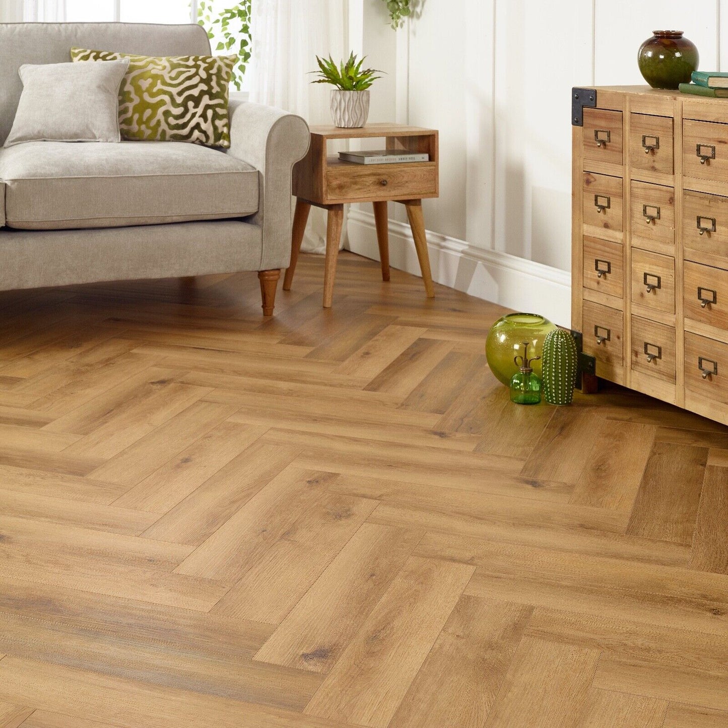 Regalia Galaxy Oak 6mm Herringbone LVT Rigid Core Click Luxury Vinyl Tile Flooring