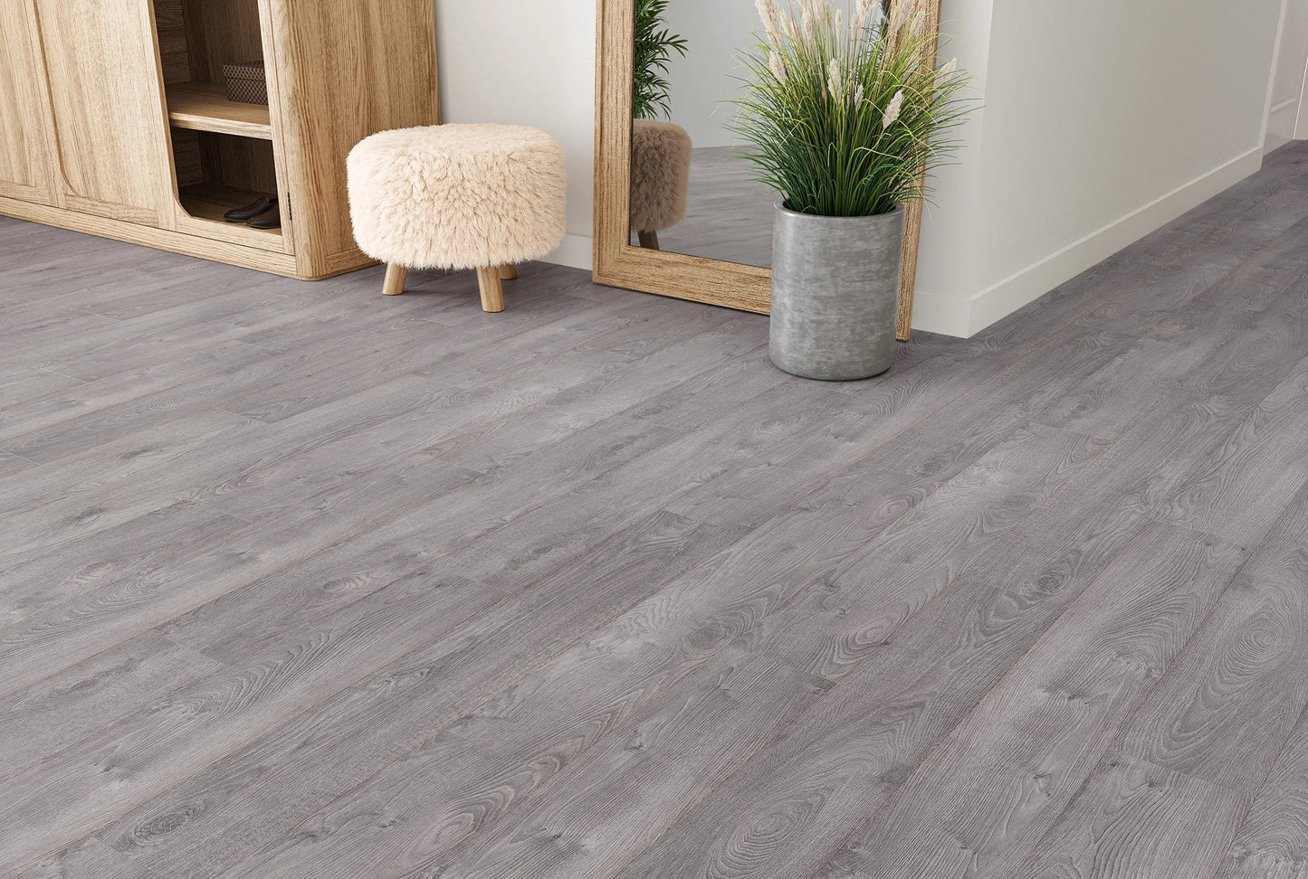 Grey Oak AGT Effect 12mm Laminate Flooring Terra