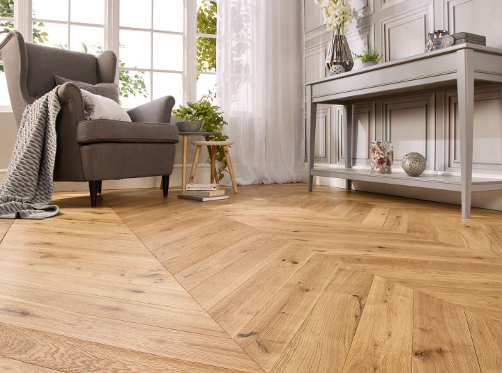 Lumen Thornewood Chevron 15mm Engineered Wood Flooring