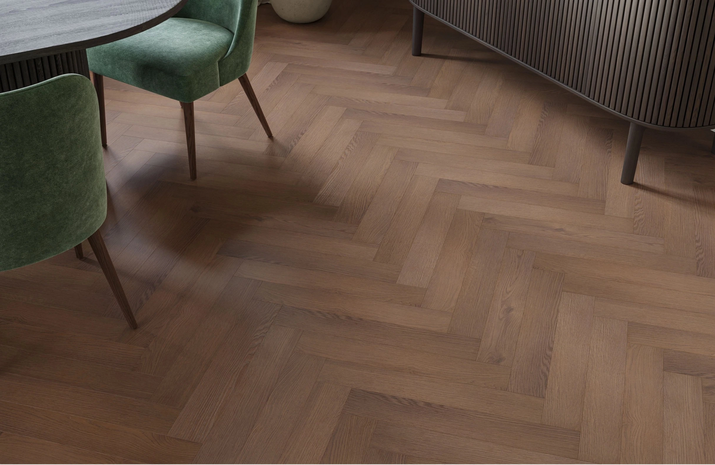 Kingsley 8mm Westbury Oak Herringbone Laminate Flooring