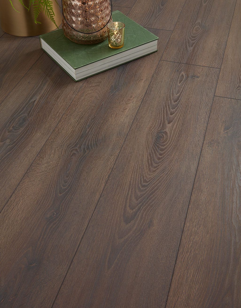 Dark Brown Laminate Flooring Step Click Plus