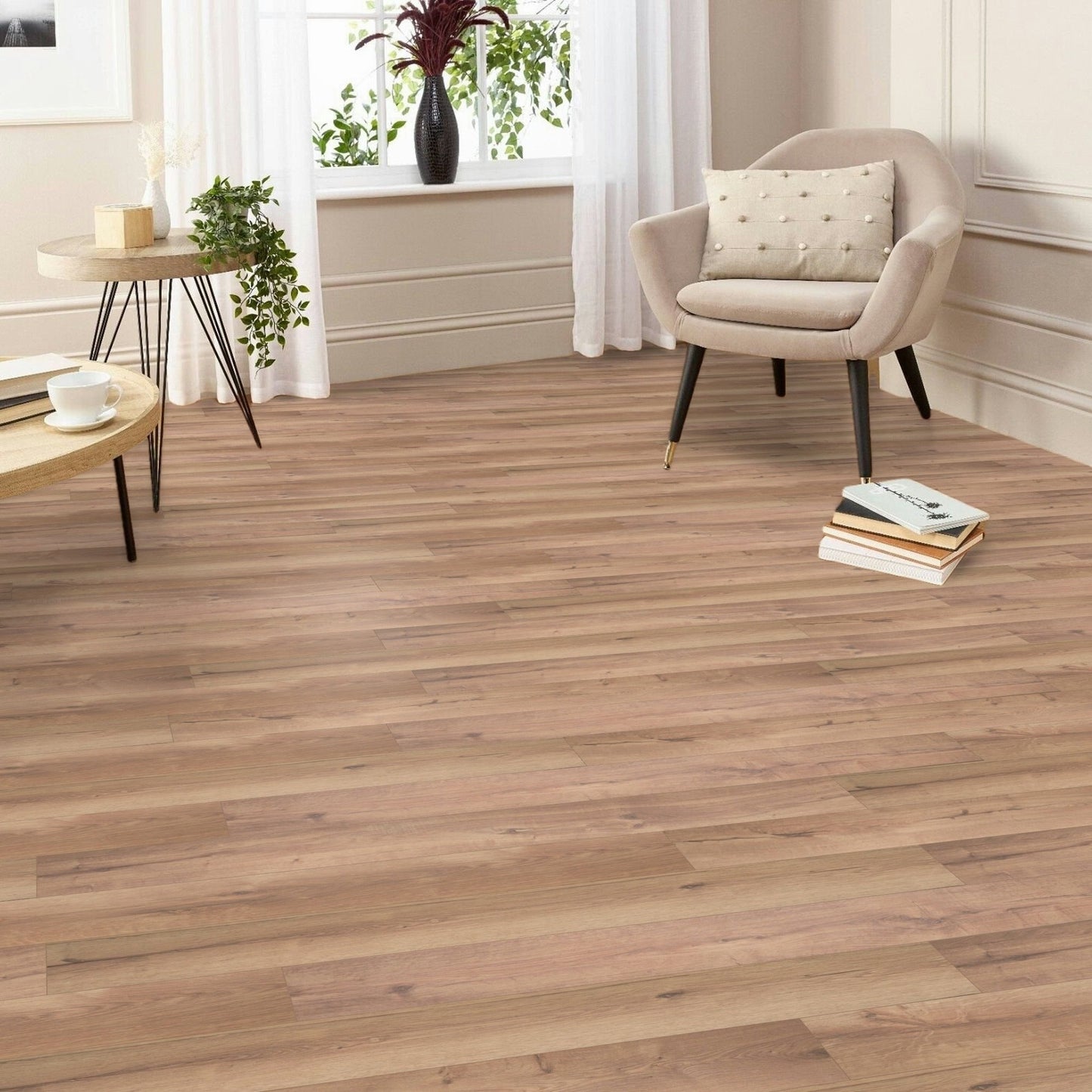 Waterproof Sandford Oak 8mm Plank LVT Rigid Core SPC Click Luxury Vinyl Tile Flooring
