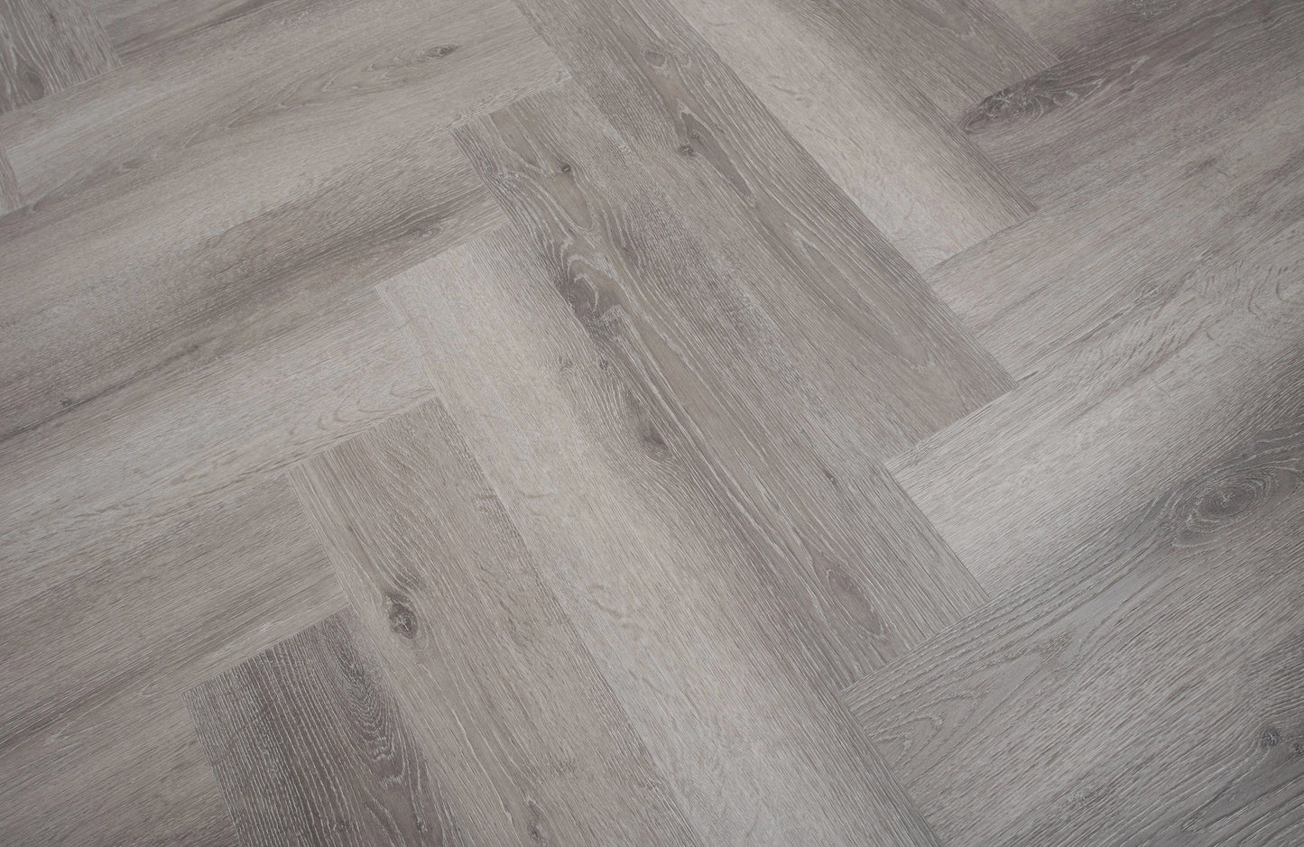 Waterproof Titan Grey Oak Herringbone LVT Rigid Core SPC Click Luxury Vinyl Tile Flooring