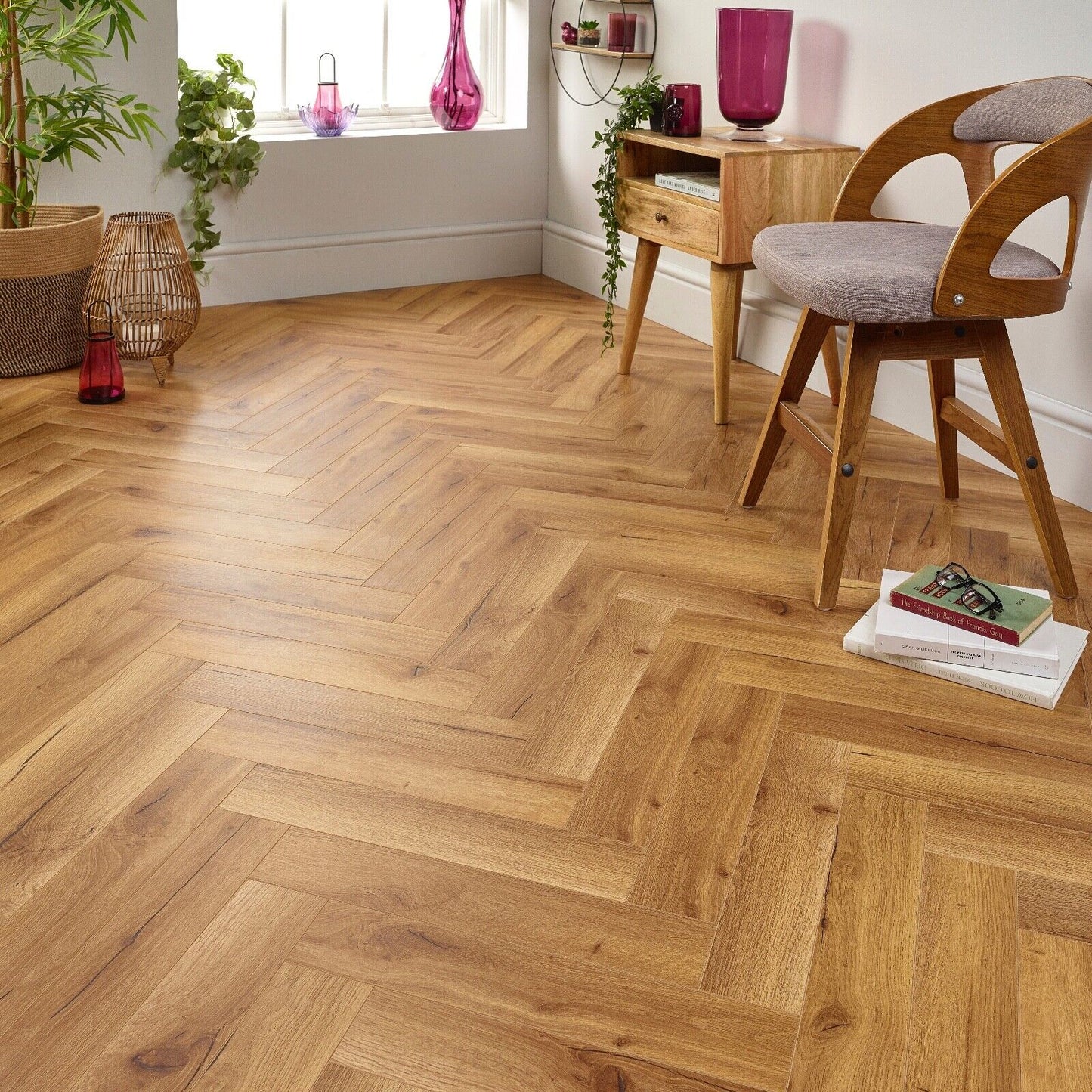 Starward Nova 12mm Herringbone Laminate Flooring