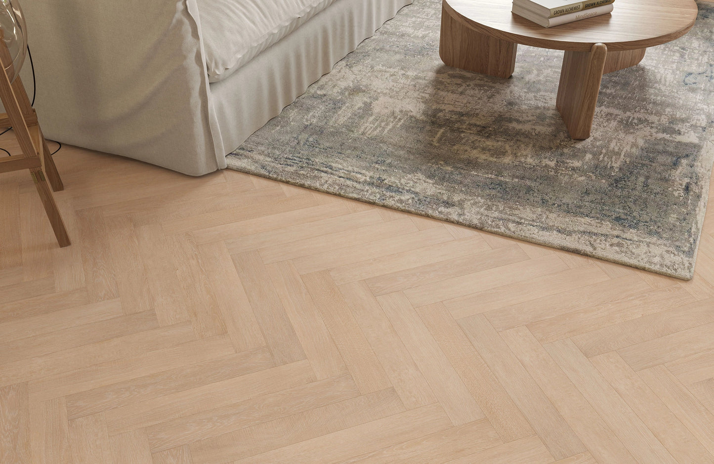 Alba Mistwood Oak Herringbone 2mm Waterproof Glue Down LVT