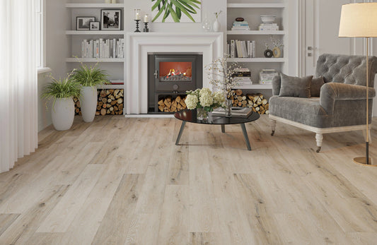 Hampton Oak Plank 0.55mm Wear Layer LVT Rigid Core SPC Click Luxury Vinyl Tile Flooring