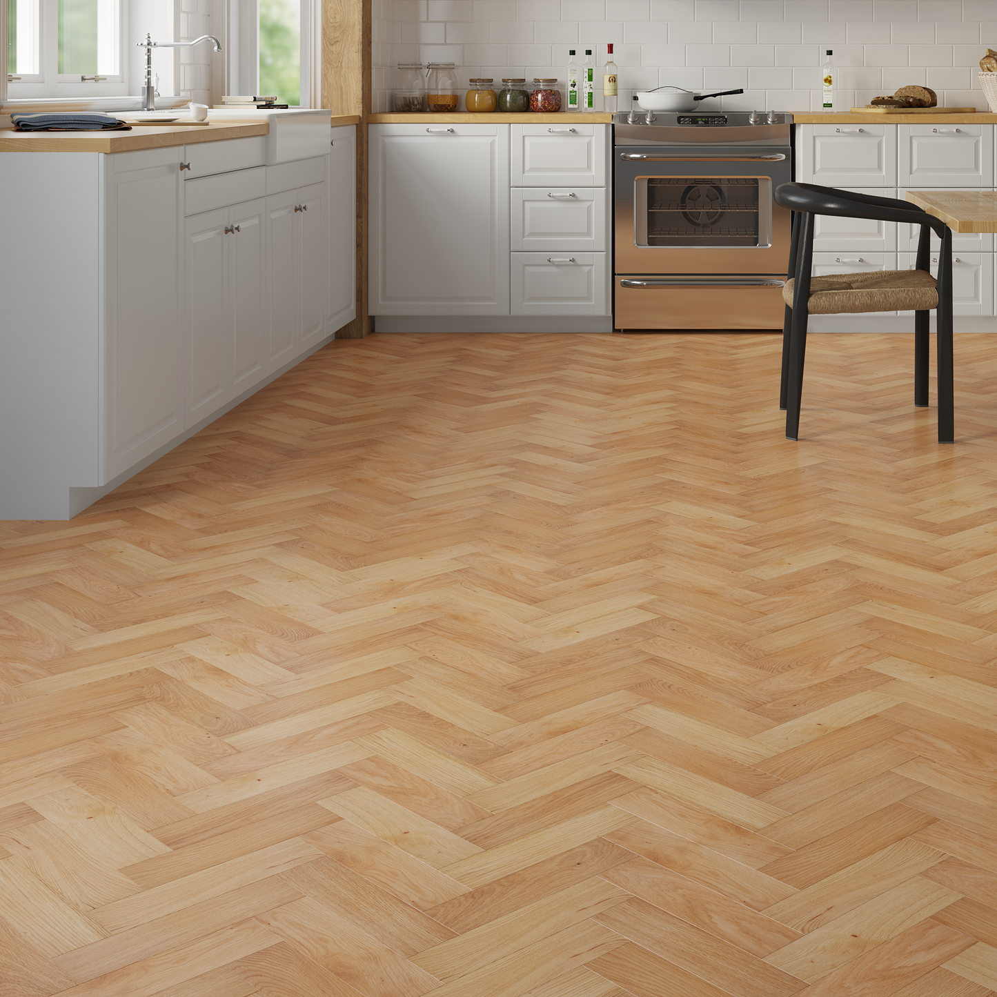Verona Everwood Herringbone Oak Engineered Wood Flooring