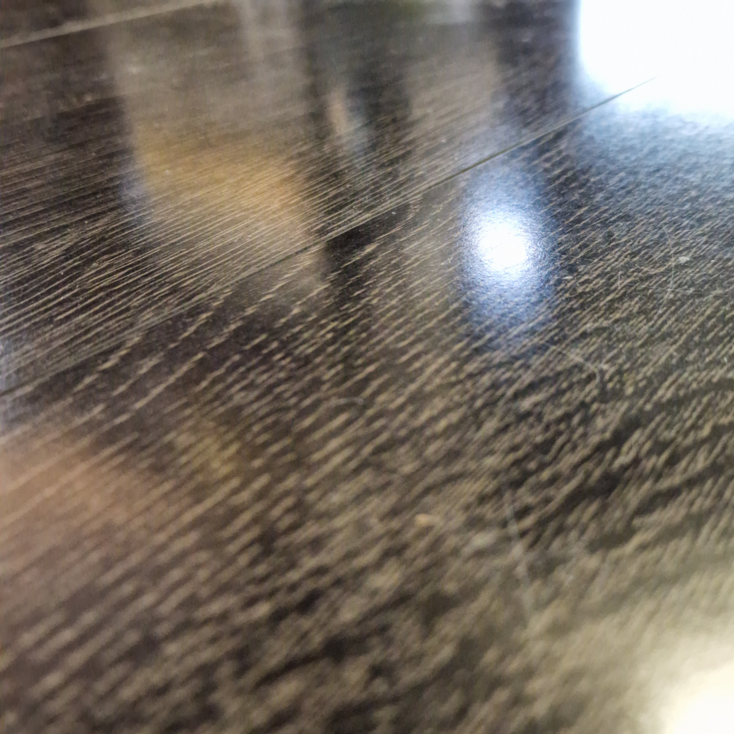 High Gloss Black Granite 8mm Laminate Flooring