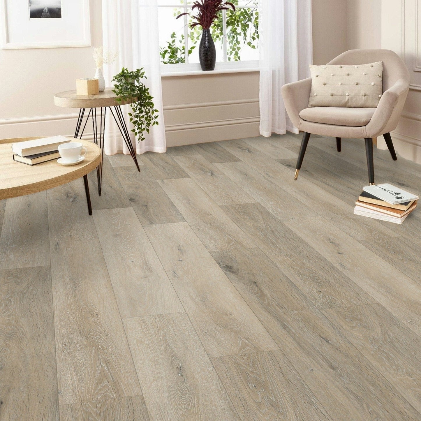 Hampton Oak Plank 0.55mm Wear Layer LVT Rigid Core SPC Click Luxury Vinyl Tile Flooring