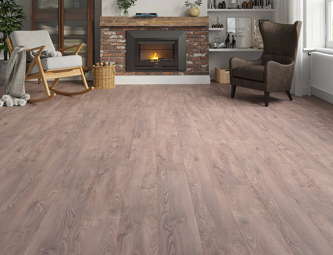 Brown Oak AGT Effect 12mm Laminate Flooring Imperia