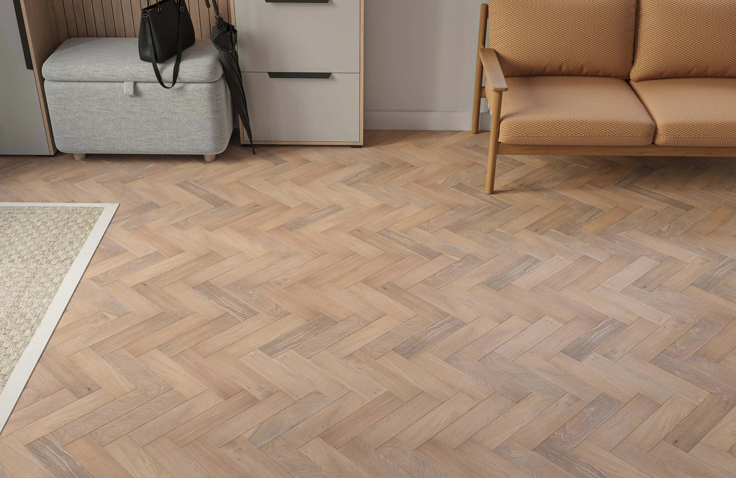 Verona Chatsworth Herringbone Oak Engineered Wood Flooring