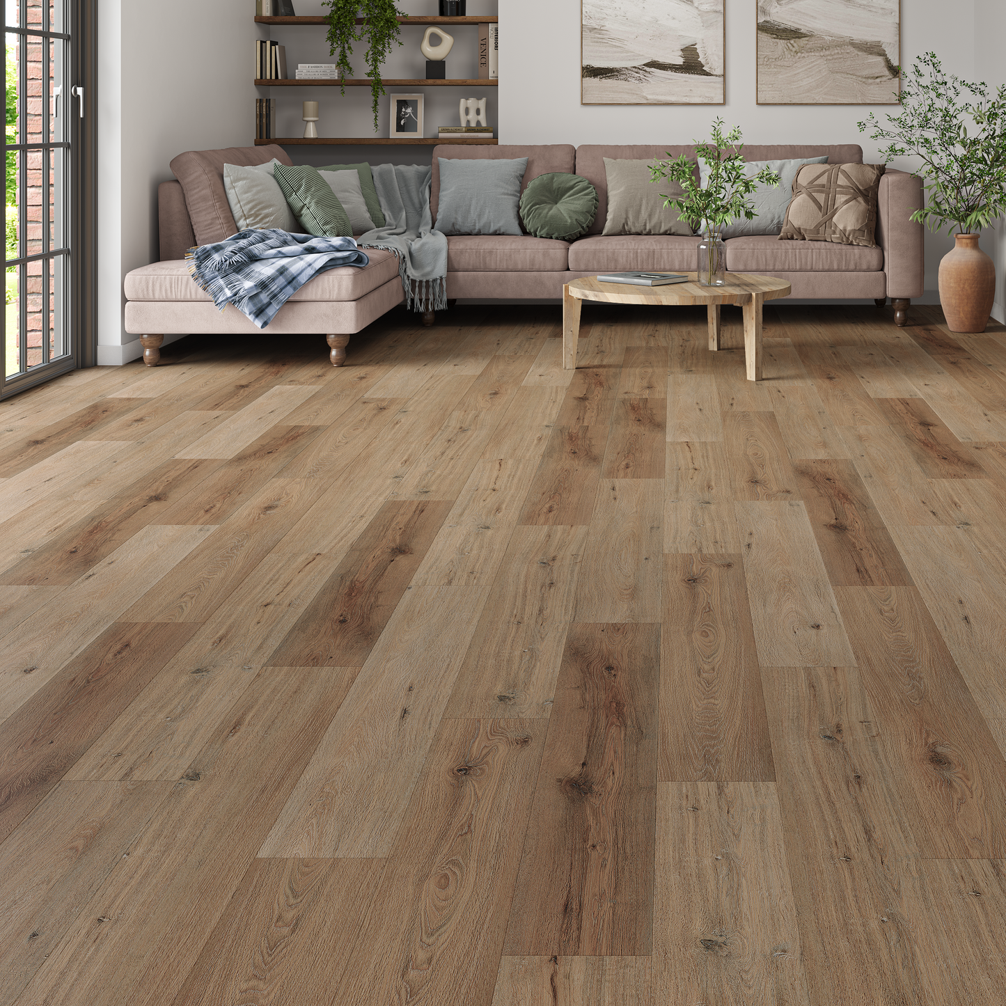 Regency Lancaster Oak 6.5mm Straight Plank LVT Flooring SPC Rigid Core