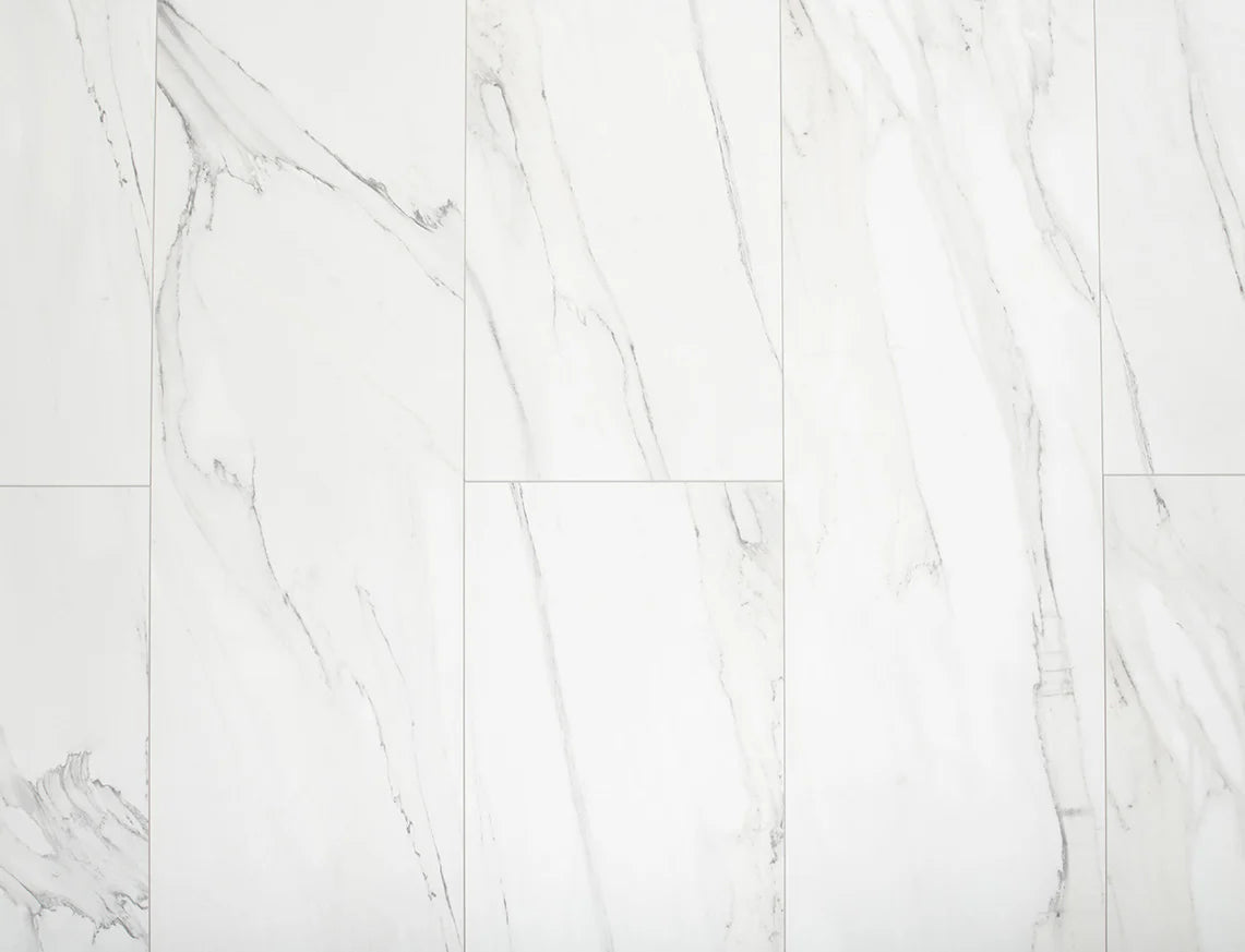 Carrara White Marble AGT Mood 10mm Laminate Flooring