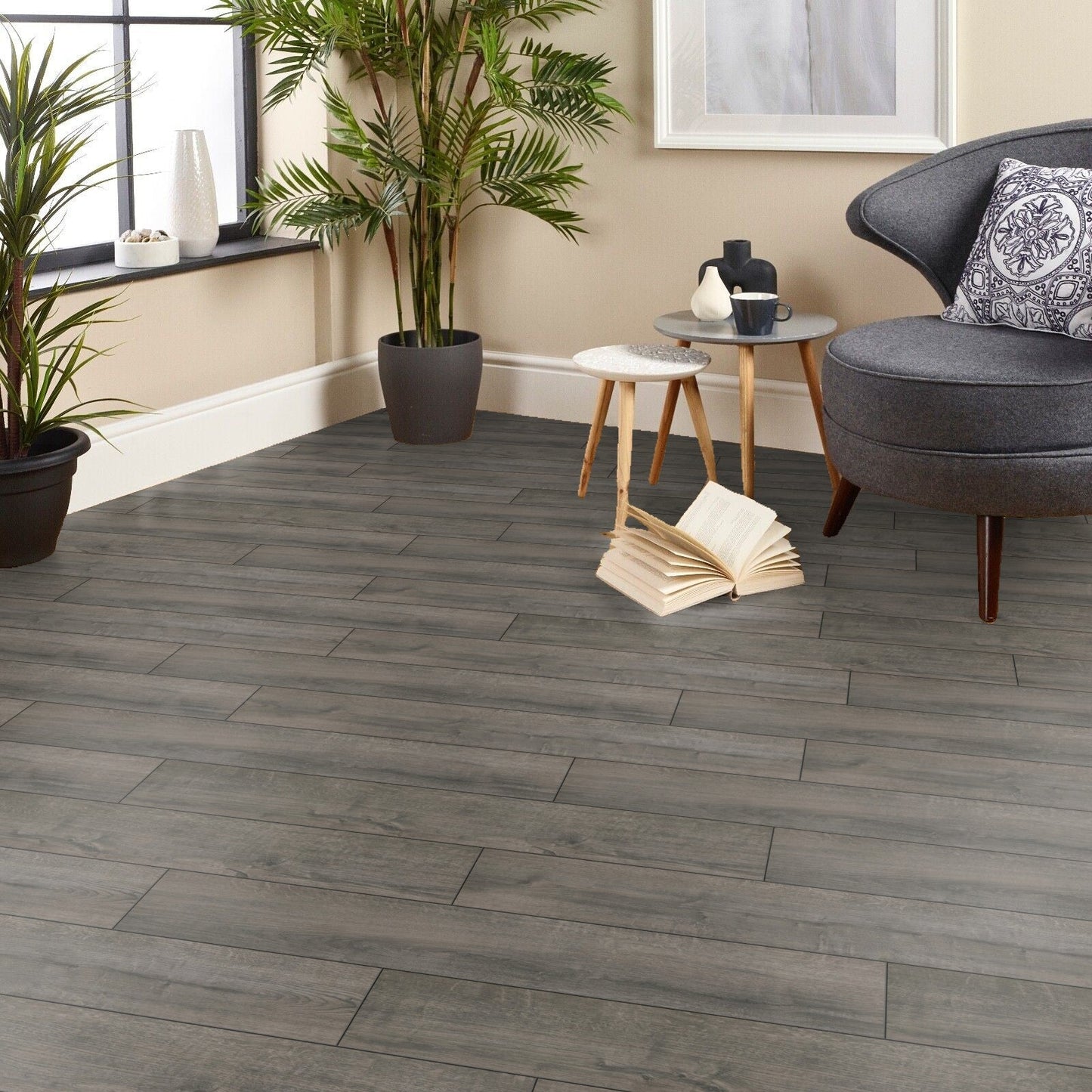 STEP Click XL Prague Grey 12mm AC5 Laminate Flooring