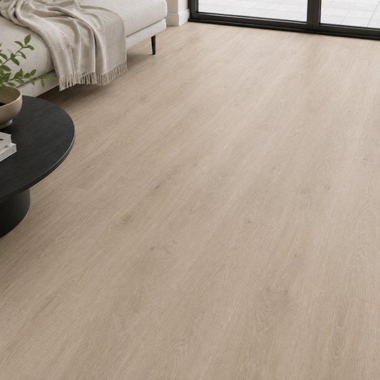 Greige Branston Oak Plank 0.55mm Wear Layer LVT Rigid Core SPC Click Luxury Vinyl Tile Flooring