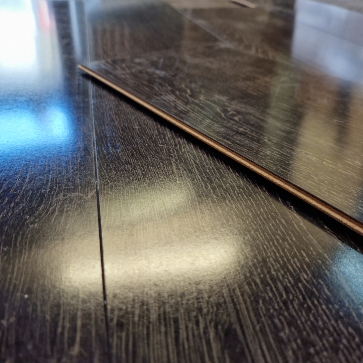 High Gloss Black Granite 8mm Laminate Flooring