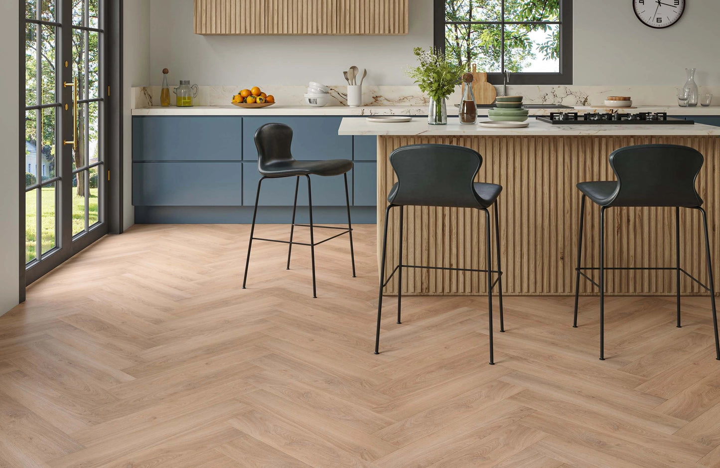 Luma Honeyfield Oak 3mm Herringbone Waterproof Glue Down LVT