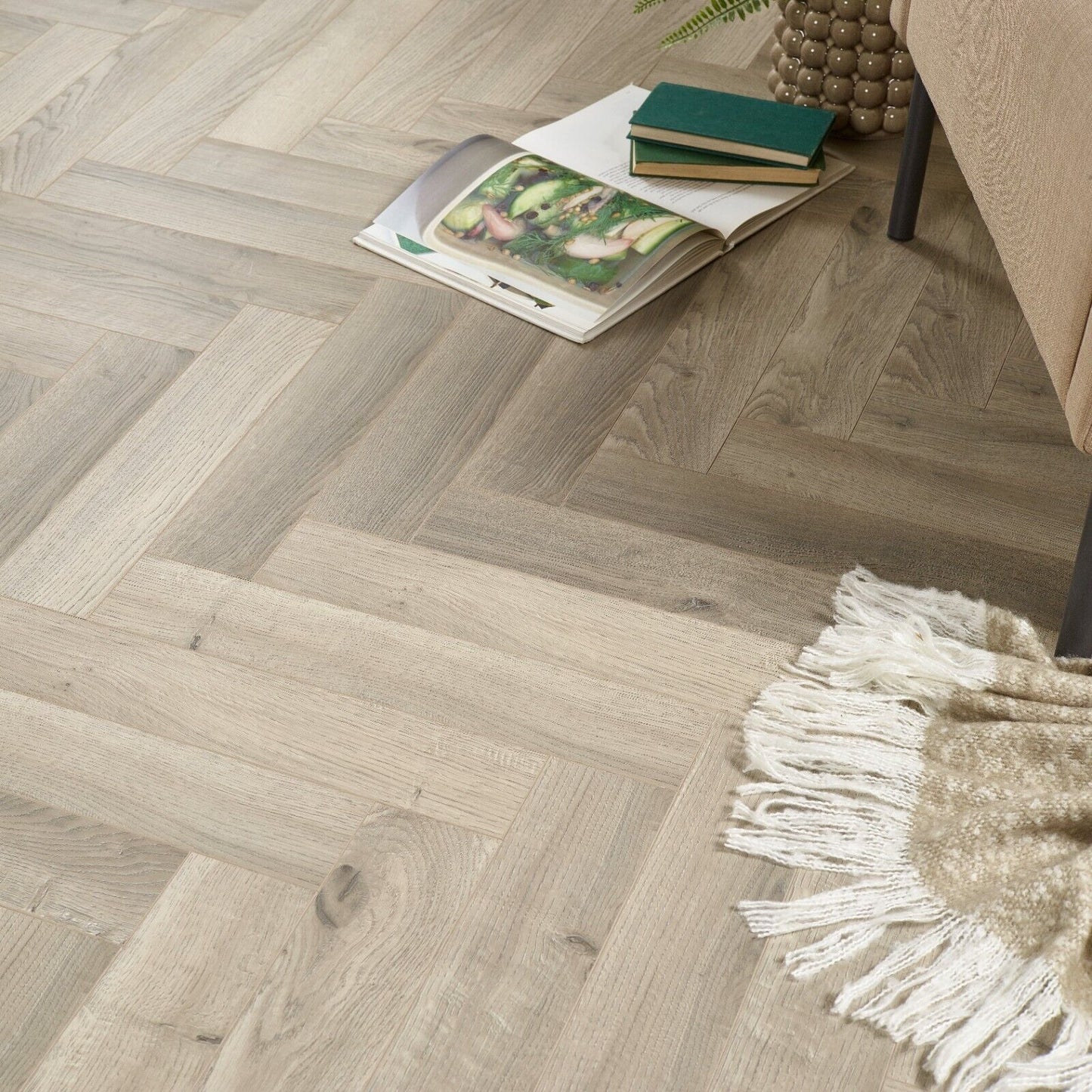 Starward Stellar Click 12mm Herringbone Laminate Flooring