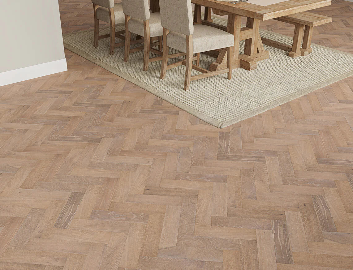 Verona Chatsworth Herringbone Oak Engineered Wood Flooring