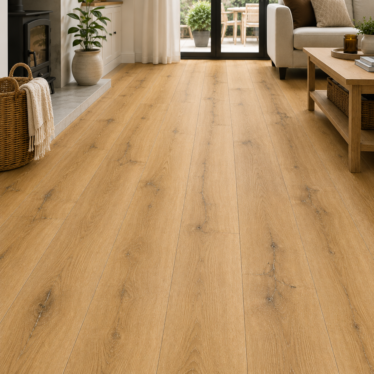 Natural Oak Sovereign Dune 6mm Plank LVT Rigid Core SPC Click Luxury Vinyl Tile Flooring