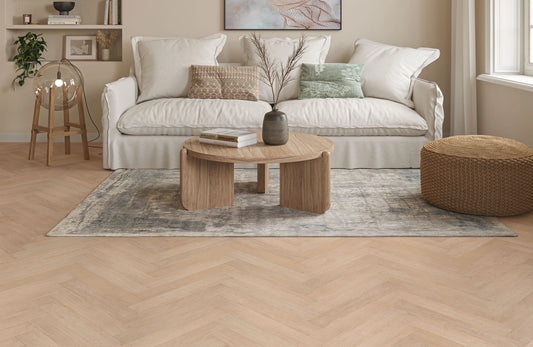 Alba Mistwood Oak Herringbone 2mm Waterproof Glue Down LVT