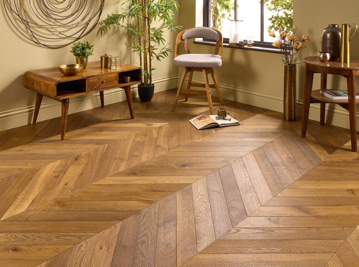 Lumen Crestwood Chevron 15mm Engineered Wood Flooring