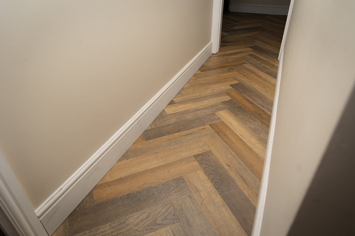 Heritage Milford Oak 6.5mm Click Herringbone LVT SPC Waterproof Flooring
