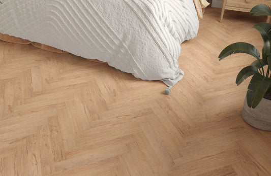 Alba Moonlight Oak Herringbone 2mm Waterproof Glue Down LVT