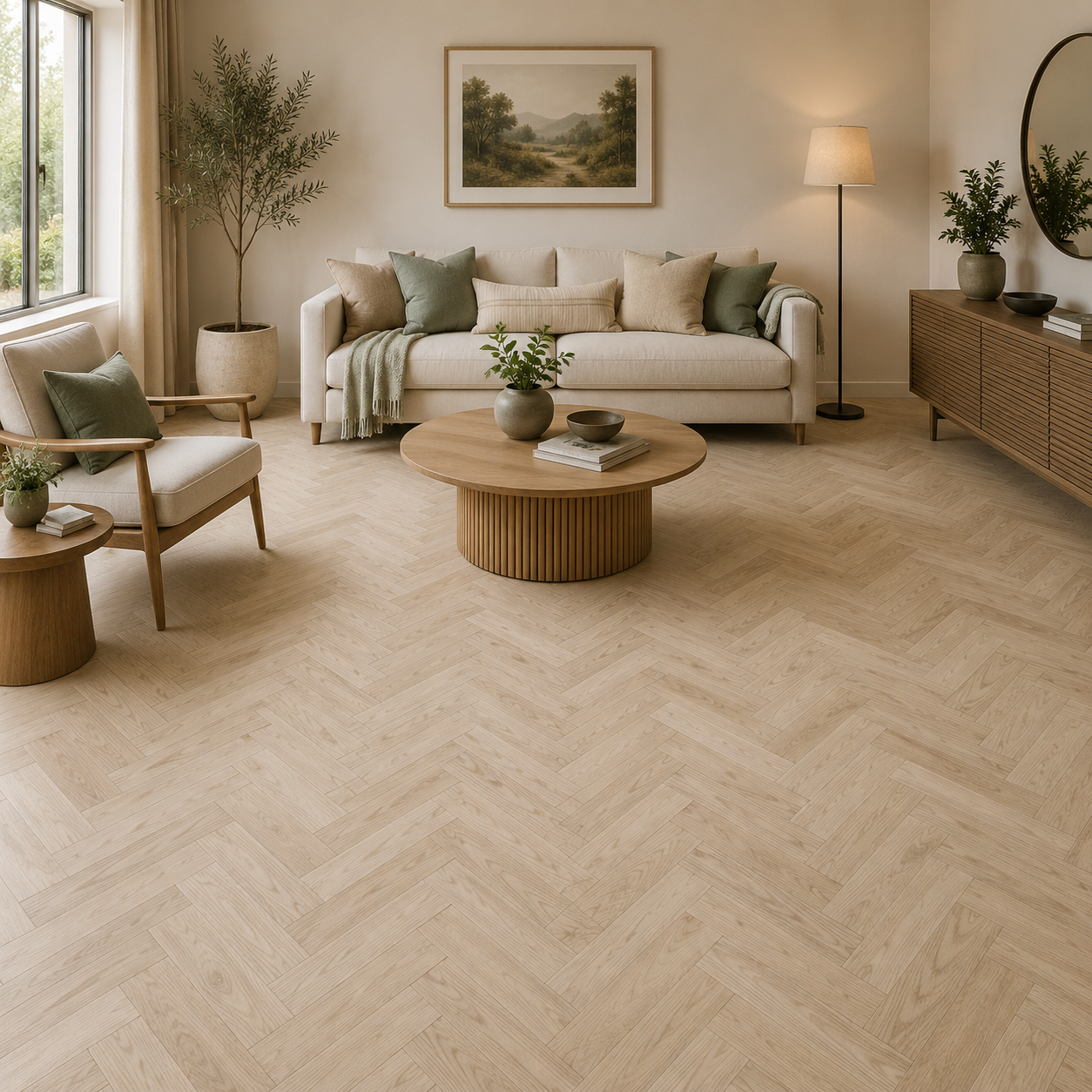 Verona Pinehurst Herringbone Oak Engineered Wood Flooring