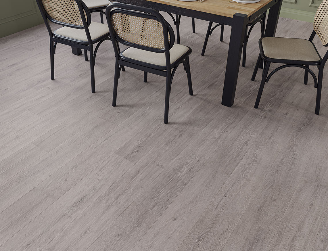 Waterproof Grey Kensington Plank 0.5mm Wear Layer LVT Rigid Core SPC Click Luxury Vinyl Tile Flooring