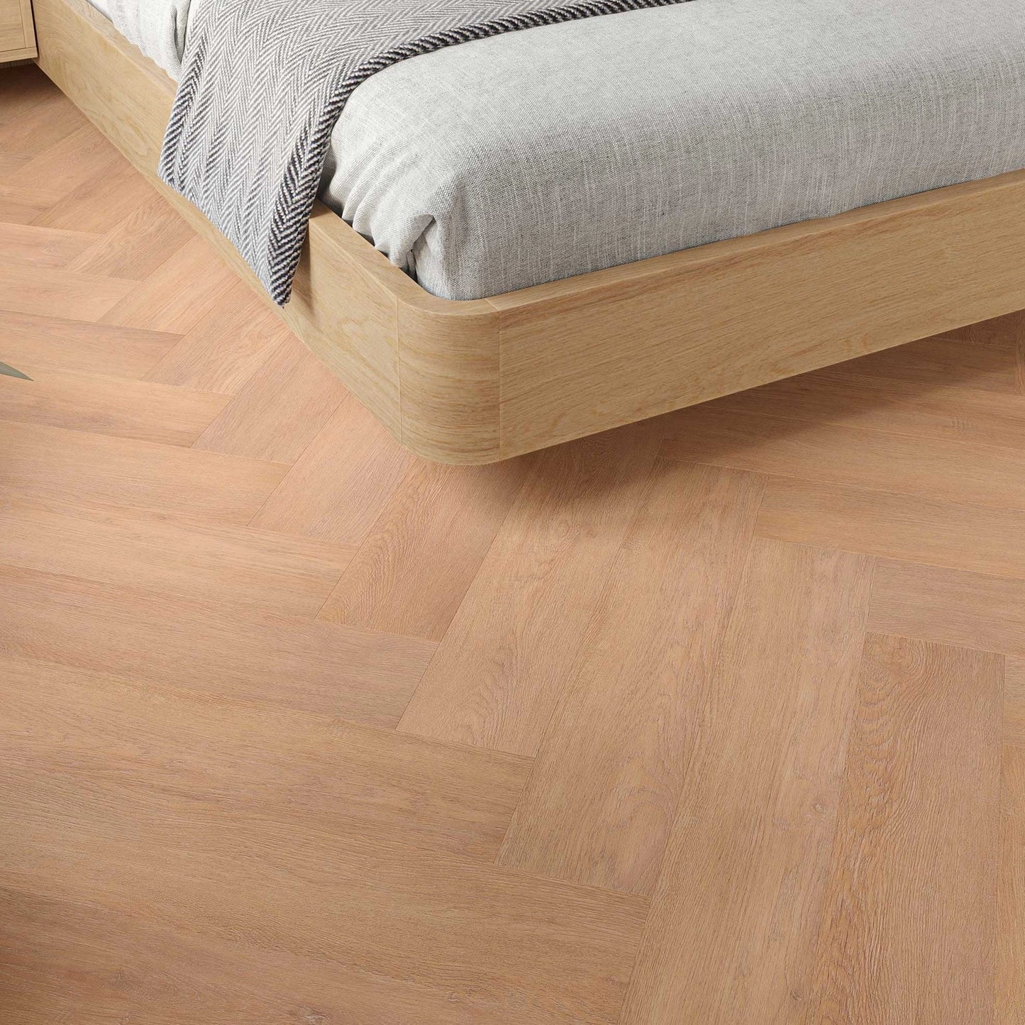 Luma Harvest Oak 3mm Herringbone Waterproof Glue Down LVT