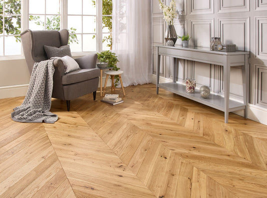 Lumen Thornewood Chevron 15mm Engineered Wood Flooring