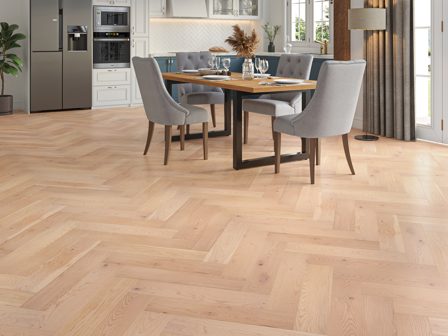 Holloway Croft Oak 15mm Herringbone Engineered Wood Flooring